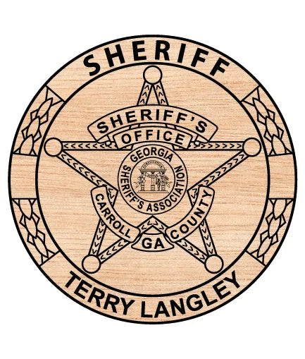Terry Langley Sheriff Office Badge Ga SVG Police Vector