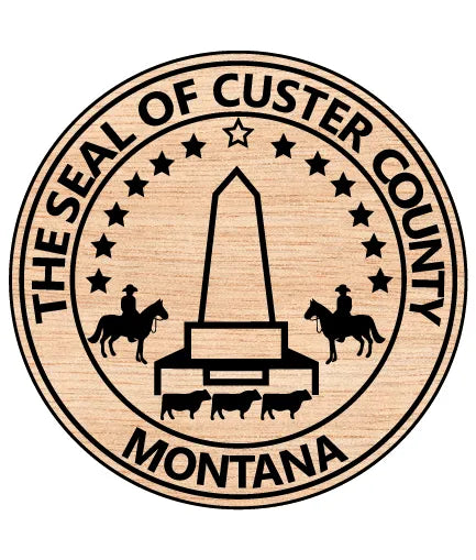 The Seal of Custer County Montana SVG Government Vector