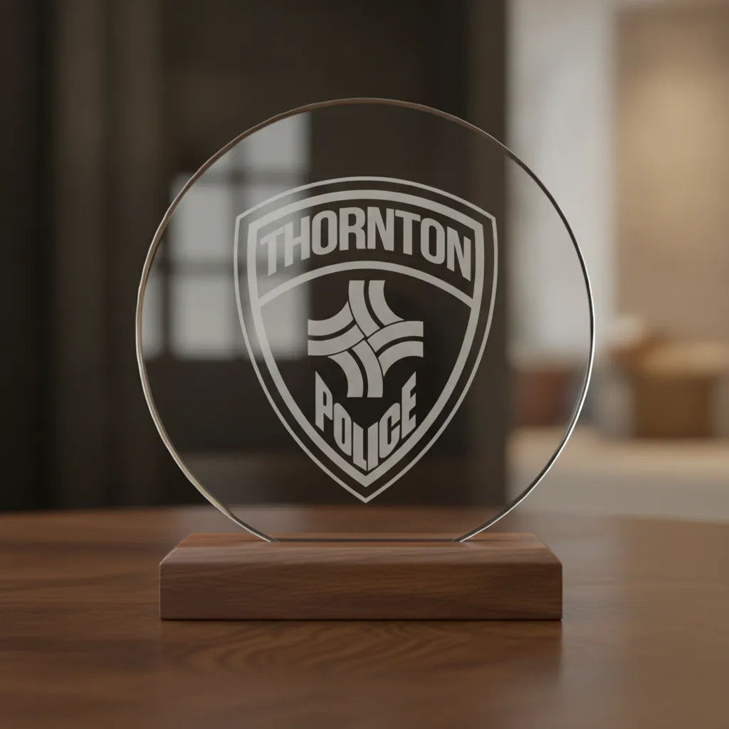 Thornton CO Police Department Patch SVG

Colorado Law Enforcement Shield Vector

Thornton Police Logo Engraving File

Modern Police Patch Sign CNC File

Law Enforcement Patch Vector for Lasers