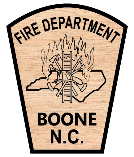 Town of Boone Fire Department Patch SVG North Carolina Firefighter Vector