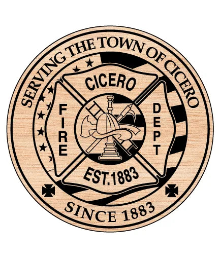 Town Of Cicero Fire Department Badge SVG Fire Rescue Vector