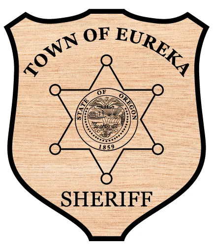 Town Of Eureka Sheriff Badge Oregon SVG Law Enforcement Vector