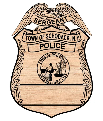 Town of Schodack Police Sergeant Badge SVG New York Law Enforcement Vector