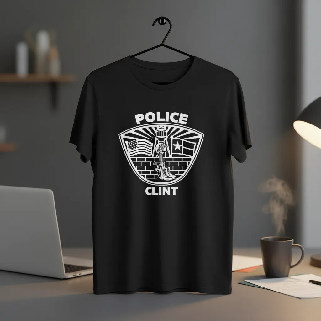 Clint Police Logo Patch SVG

Texas Law Enforcement Vector Design

Police Fallen Soldier Tribute Engraving File

Clint Texas Police Sign CNC File

Shield Patch Vector for Laser Cutting
