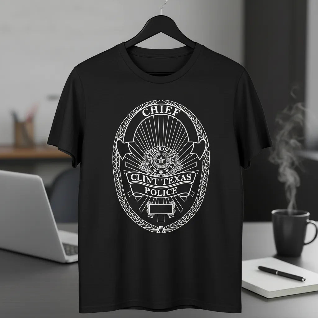 Clint Texas Police Chief Badge SVG

Texas Law Enforcement Vector Design

Police Chief Badge Engraving File

Clint Police Sign CNC File

Oval Sunburst Badge Vector for Laser Cutting