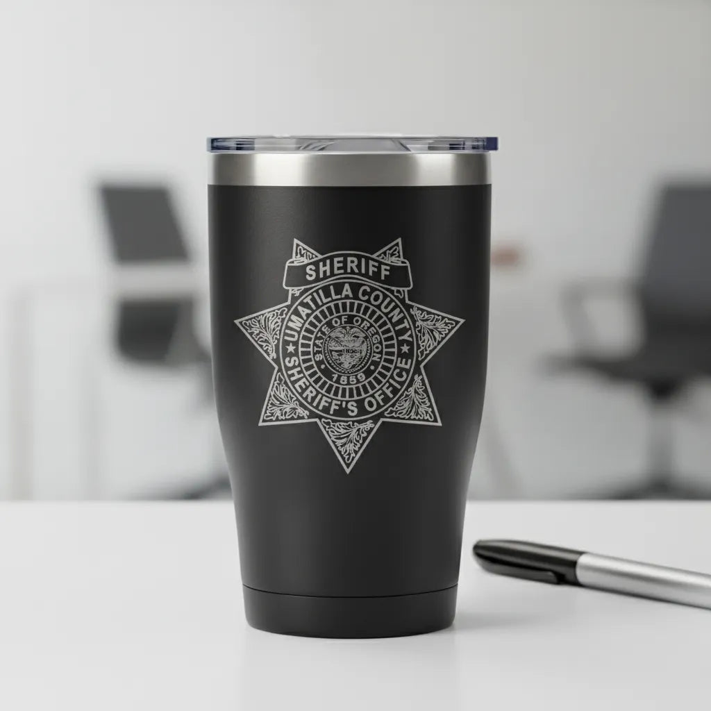 Umatilla County Sheriff Badge SVG

Oregon Law Enforcement Vector Design

6-Point Star Filigree Badge Engraving File

Umatilla County OR Sign CNC File

State of Oregon Seal Vector for Laser Cutting