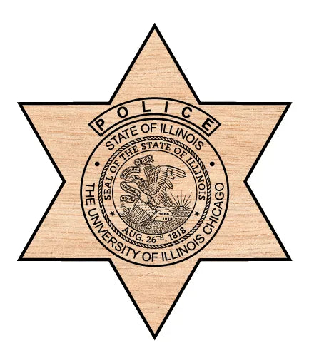 University of Illinois Chicago Police Badge SVG UIC Law Enforcement Vector