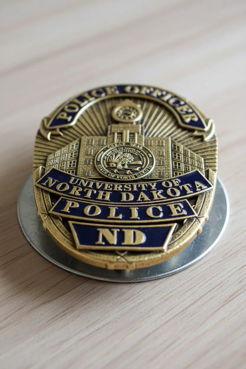 University of North Dakota Police Badge SVG

ND Campus Law Enforcement Vector Design

Eagle Oval Police Badge Engraving File

UND Police Sign CNC Vector File

North Dakota State Seal Vector for Laser Cutting