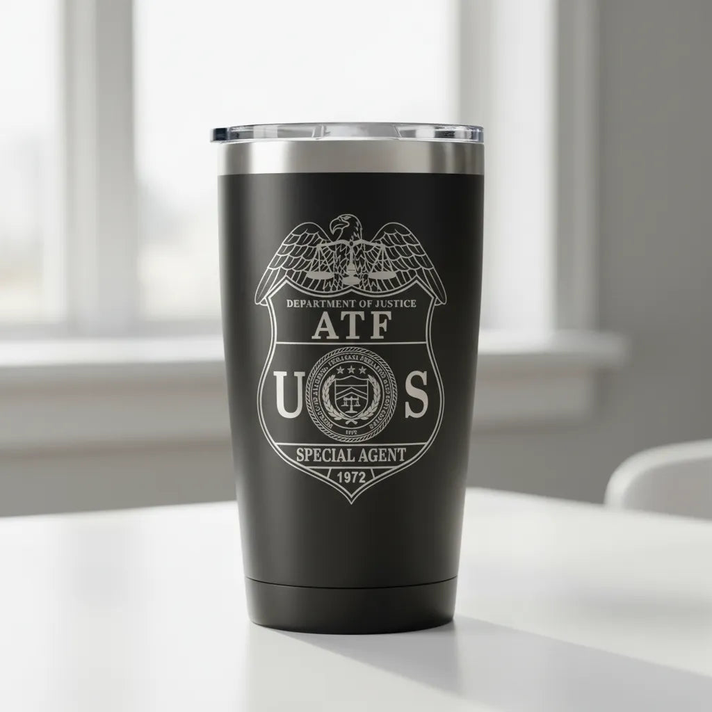 US ATF Special Agent Badge SVG

Federal Law Enforcement Vector

DOJ Eagle Shield Emblem

Agent Plaque Engraving File

ATF Badge Sign CNC File