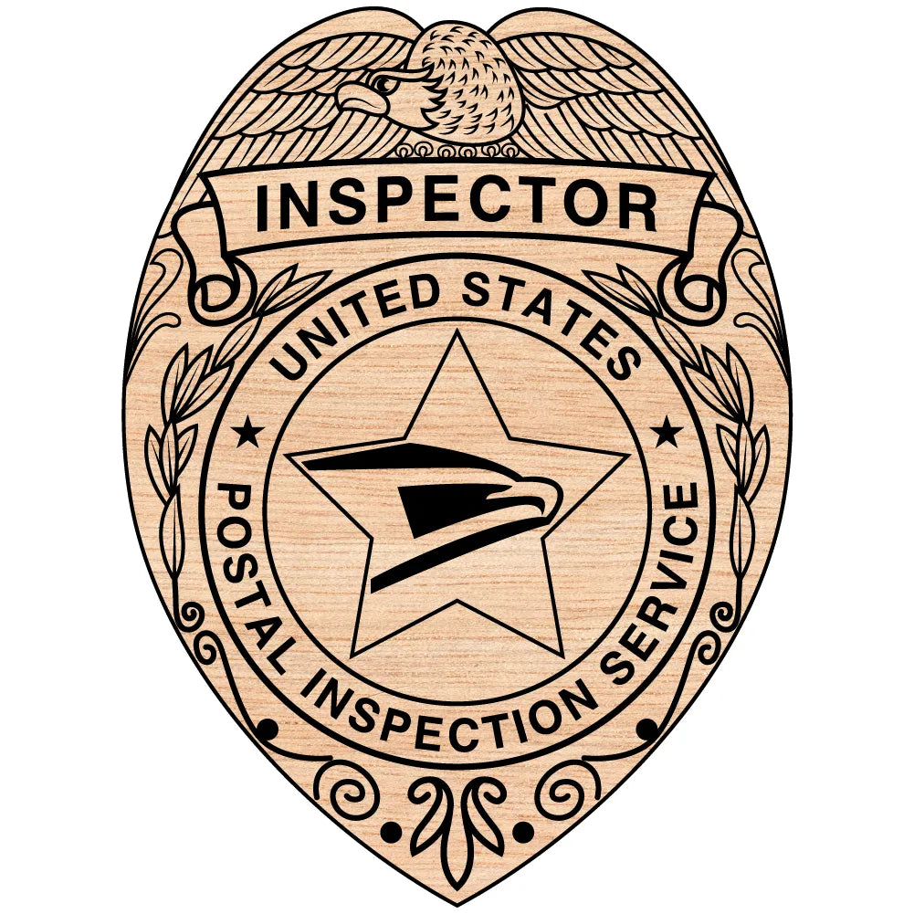US Postal Inspection Service Badge SVG

Federal Law Enforcement Vector

Postal Inspector Eagle Shield Emblem

Inspector Plaque Engraving File

USPIS Badge Sign CNC File