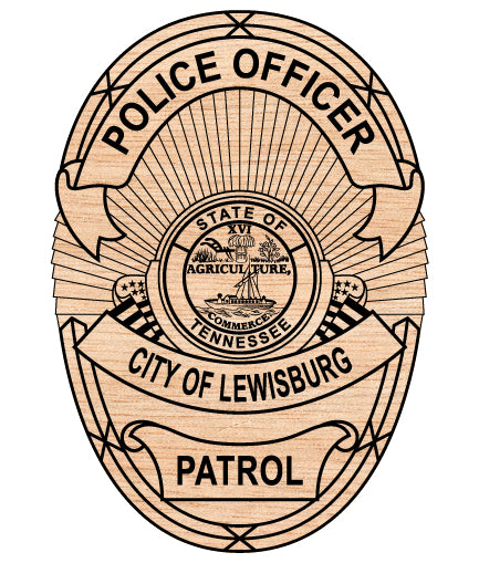 City of Lewisburg Police Officer Badge SVG for CNC

Lewisburg TN Police Badge Vector for Laser Engraving

City of Lewisburg Tennessee Law Enforcement Emblem for Wood Carving

Professional Lewisburg Police Shield Vector Design

Lewisburg TN Police SVG Logo for CNC Router Projects