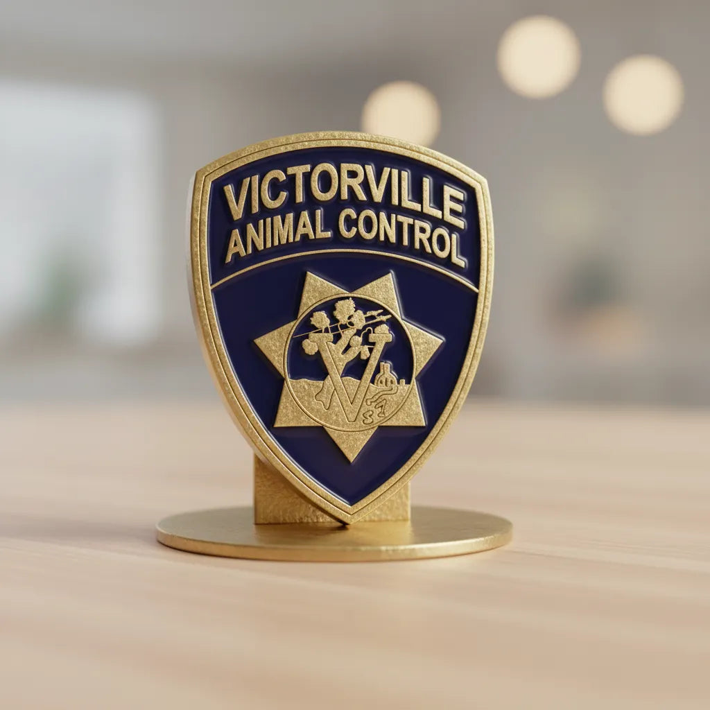 Victorville Animal Control Patch SVG

California Municipal Vector Design

Animal Control Patch Engraving File

Victorville Sign CNC File

Shield Patch Vector for Laser Cutting