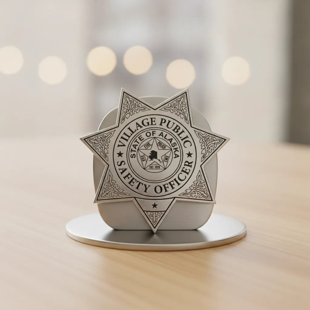 Village Public Safety Officer Badge SVG