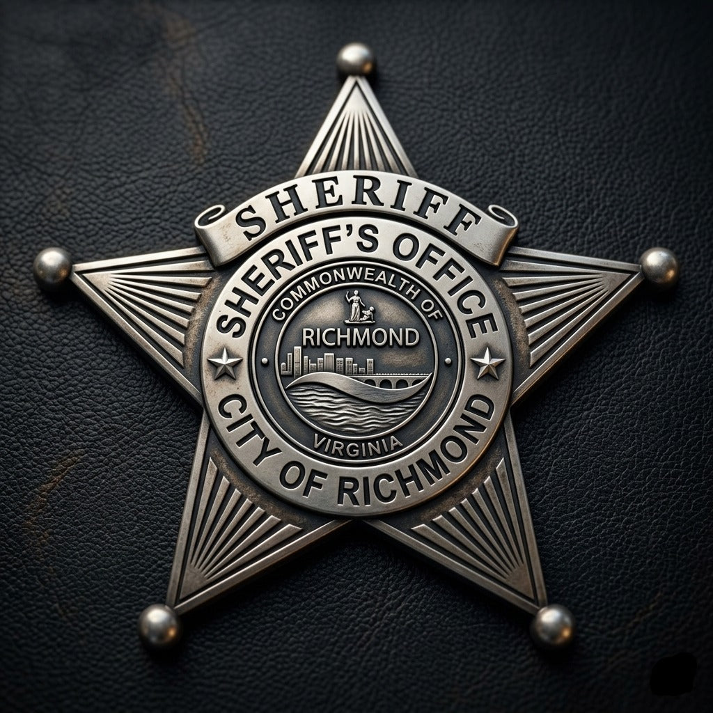 City of Richmond Sheriff’s Office Badge SVG for CNC

Richmond VA Sheriff Star Badge Vector for Laser Engraving

City of Richmond Virginia Sheriff Emblem for Wood Carving

Professional Richmond VA Law Enforcement Star Design

Richmond Sheriff SVG Logo for CNC Router Projects