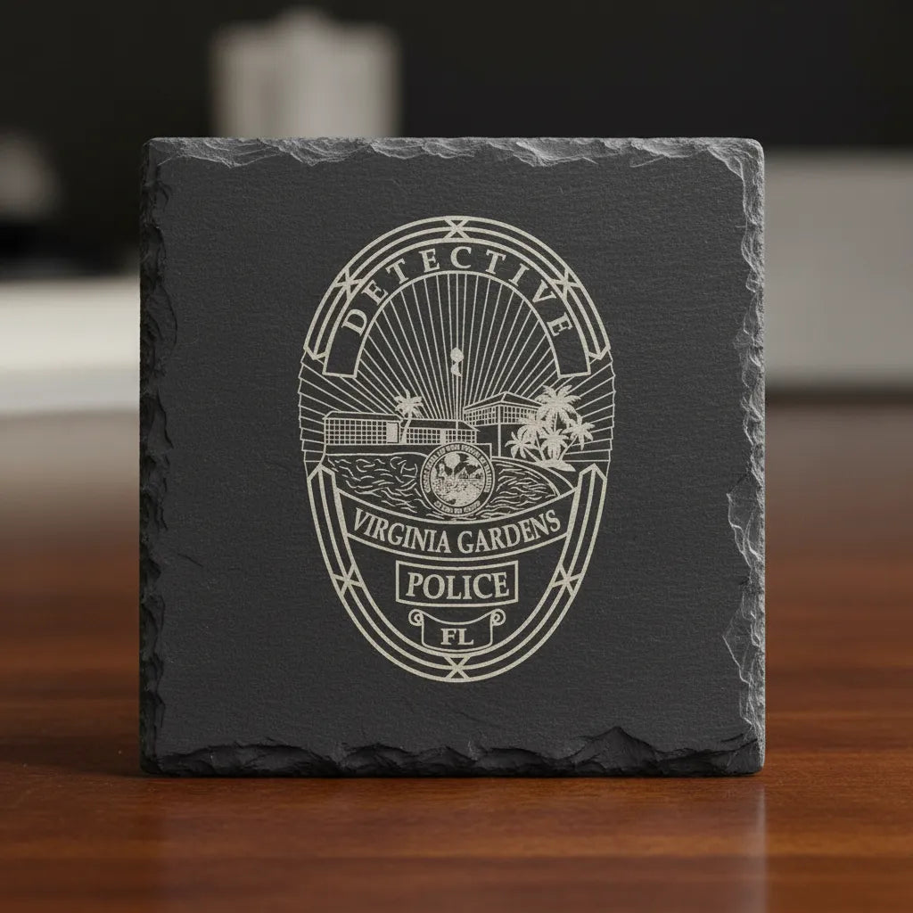 Virginia Gardens Police Detective Badge SVG

Florida Law Enforcement Vector Design

Tropical Police Badge Engraving File

Virginia Gardens FL Sign CNC File

State of Florida Seal Vector for Laser Cutting