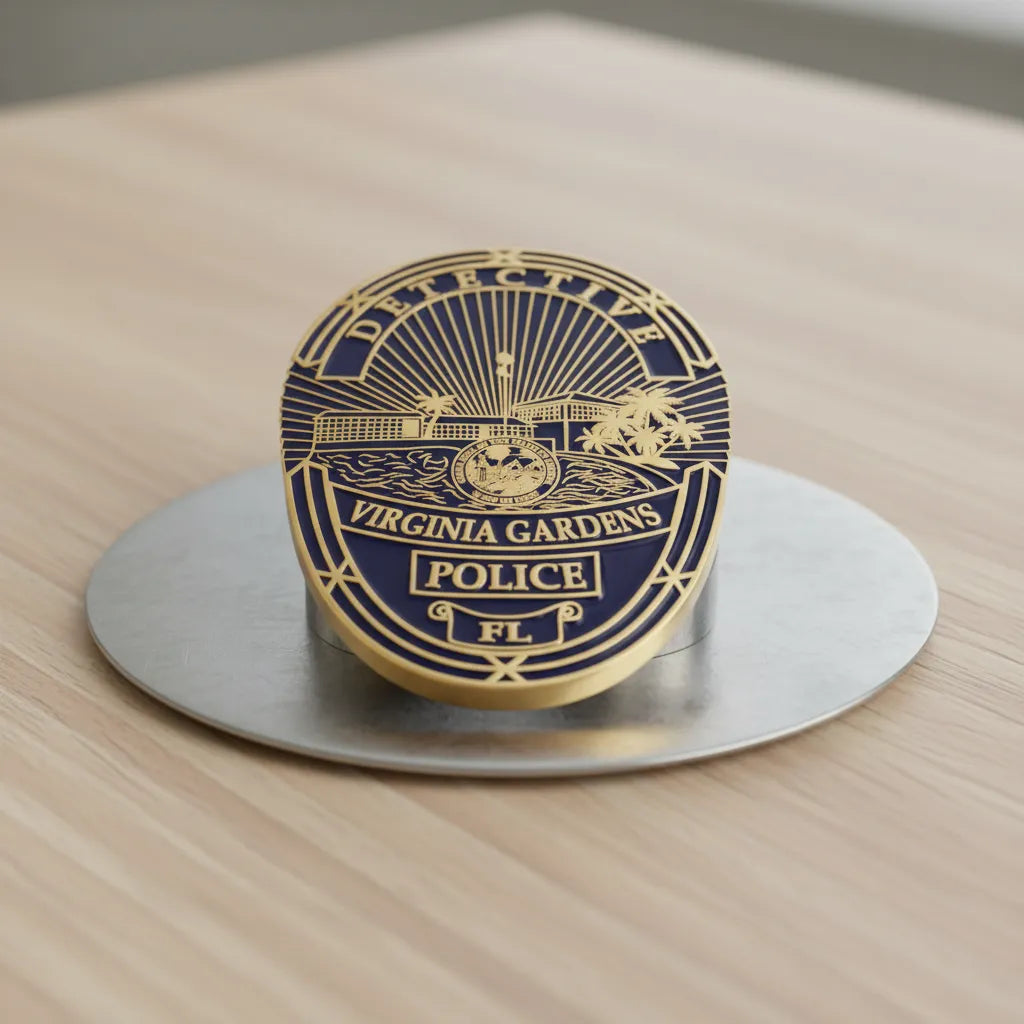 Virginia Gardens Police Detective Badge SVG

Florida Law Enforcement Vector Design

Tropical Police Badge Engraving File

Virginia Gardens FL Sign CNC File

State of Florida Seal Vector for Laser Cutting