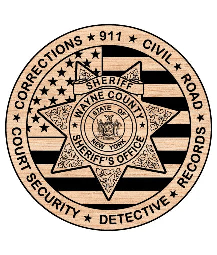 Wayne County Sheriff's Office Badge SVG New York Law Enforcement Vector