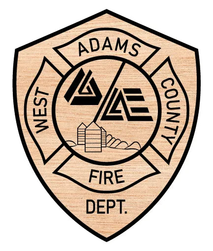 West Adams County Fire Department Patch SVG Firefighter Vector