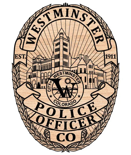 Westminster Police Officer Badge Colorado SVG Police Vector