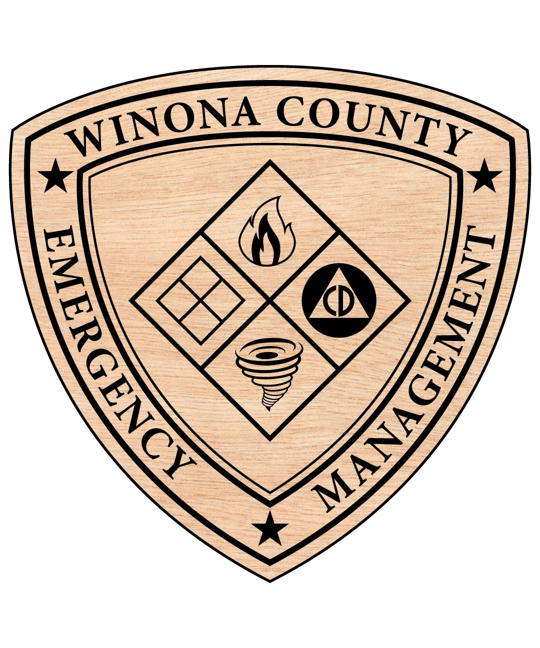 Winona County Emergency Management Patch SVG Minnesota Emergency Management Vector