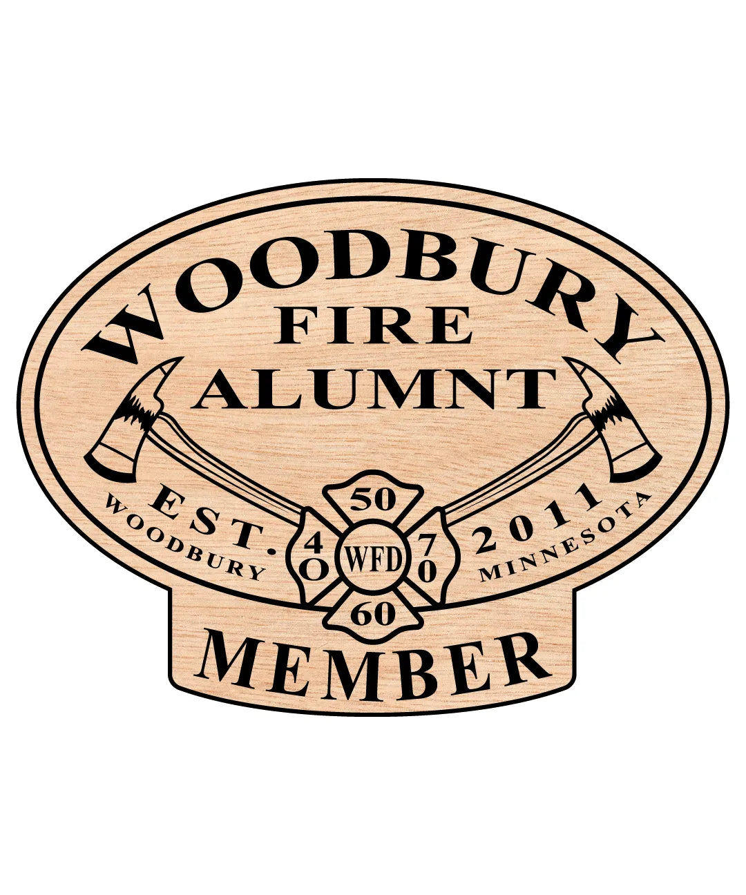 Woodbury Firefighters Alumni Association Logo SVG Minnesota Firefighter Vector