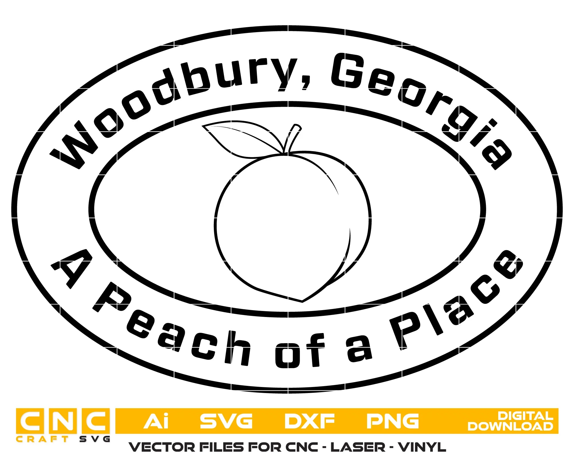 Woodbury Logo Georgia SVG Municipal Vector