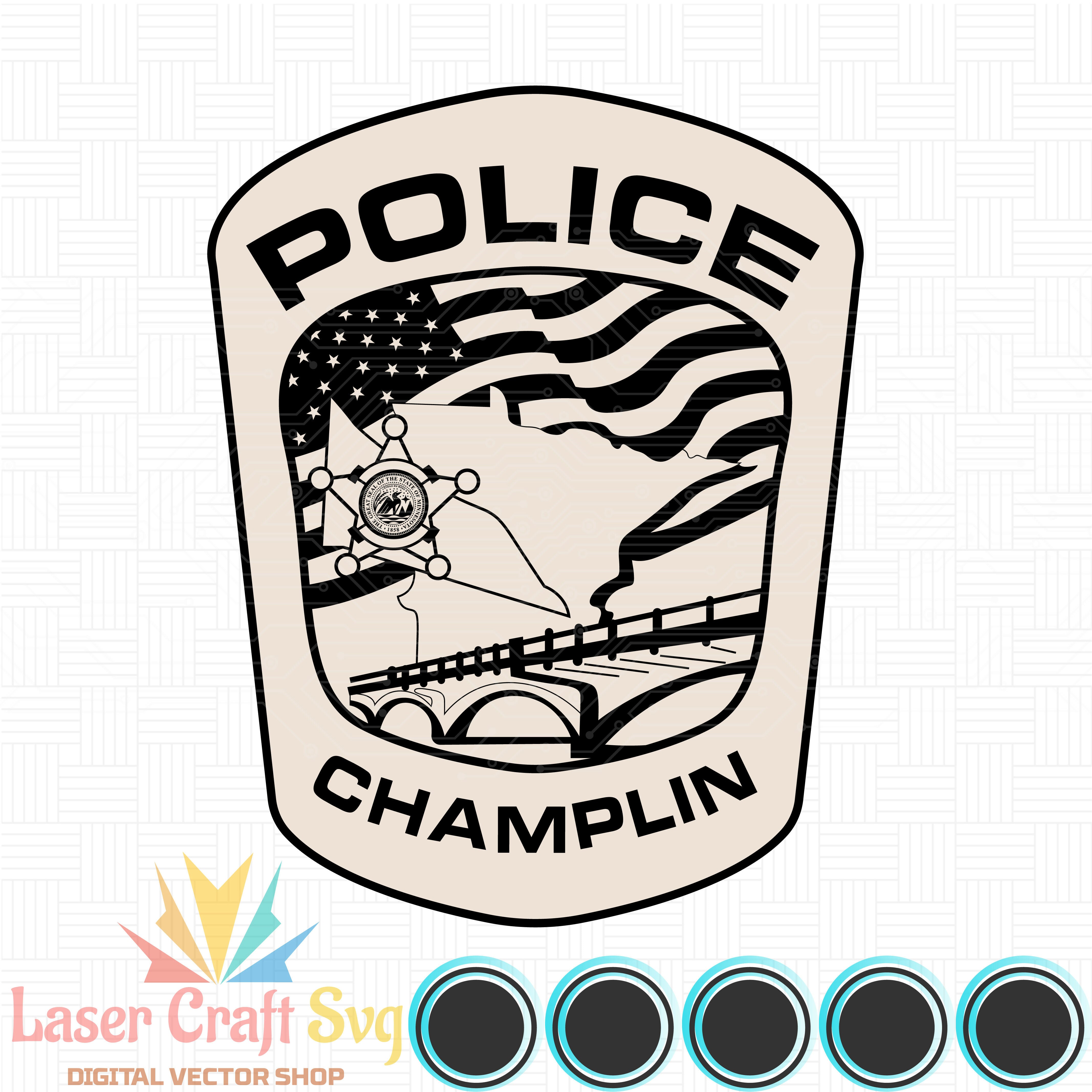 Minisota Champion Police Patch-01w-01